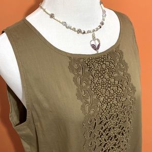 J. Crew Garden Lace Midi Shift Tunic Dress ~ Small ~ EUC!